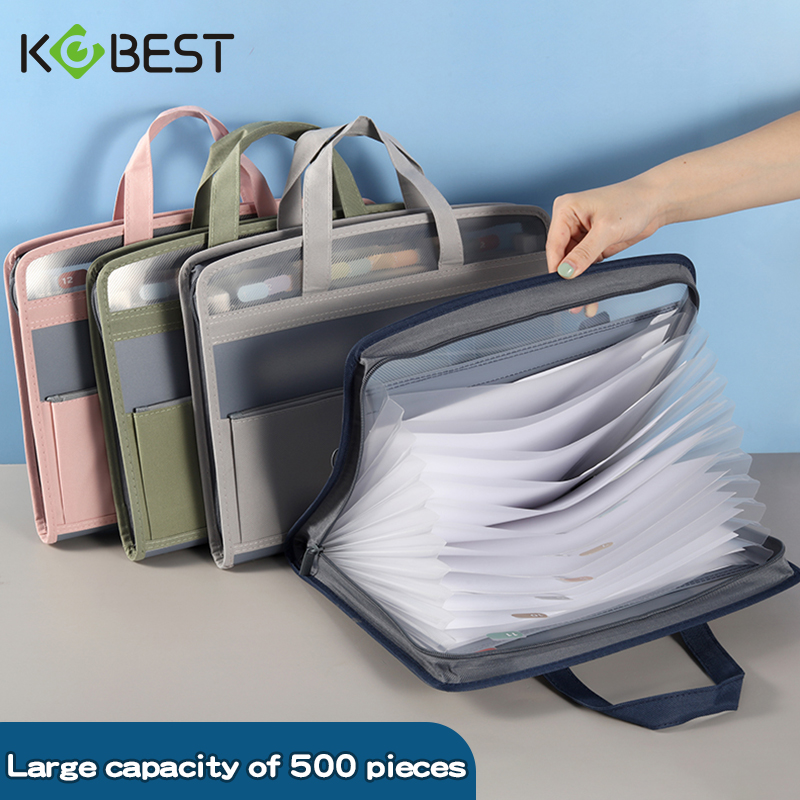 Document Scanner Portable - A4 tas Organ ritsleting portabel Folder
