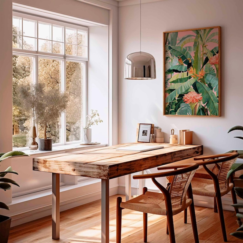 1 Buah Poster Kanvas Tropis Re - Home Office Or ulasan dan harga