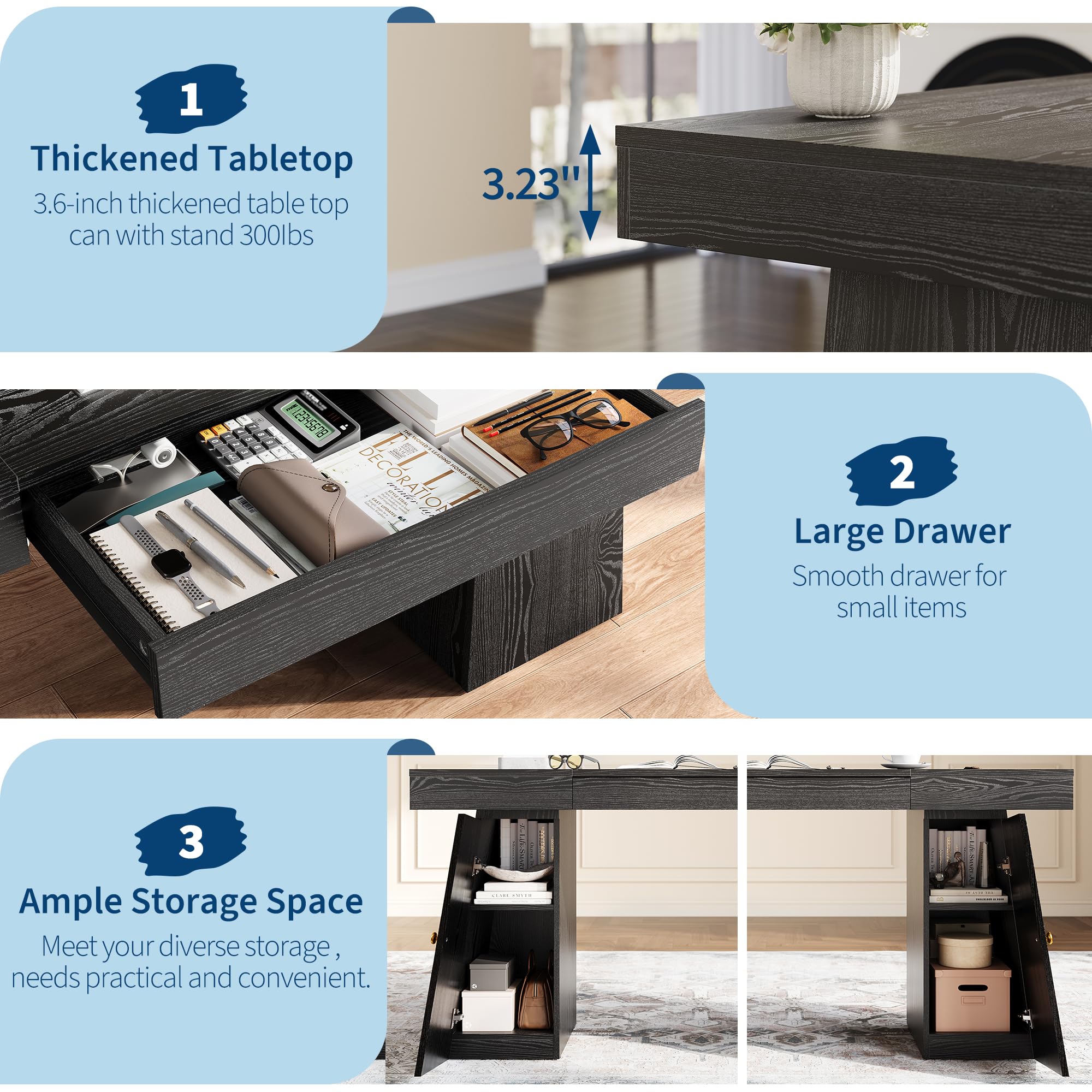 Meja Komputer Ukuran 55 X 27,5 - Home Office Work Table ulasan dan harga