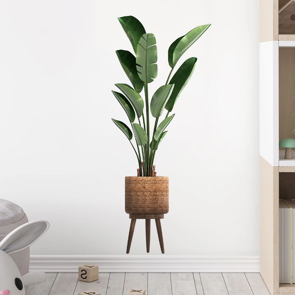 Tanaman hijau hias, stiker din - Home Office Layout ulasan dan harga