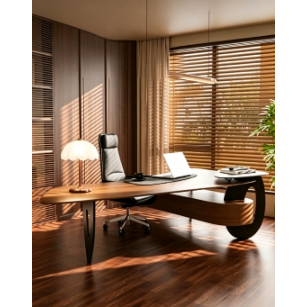 Meja Kantor Eksekutif Kayu Pin - Home Office Work Table ulasan dan harga