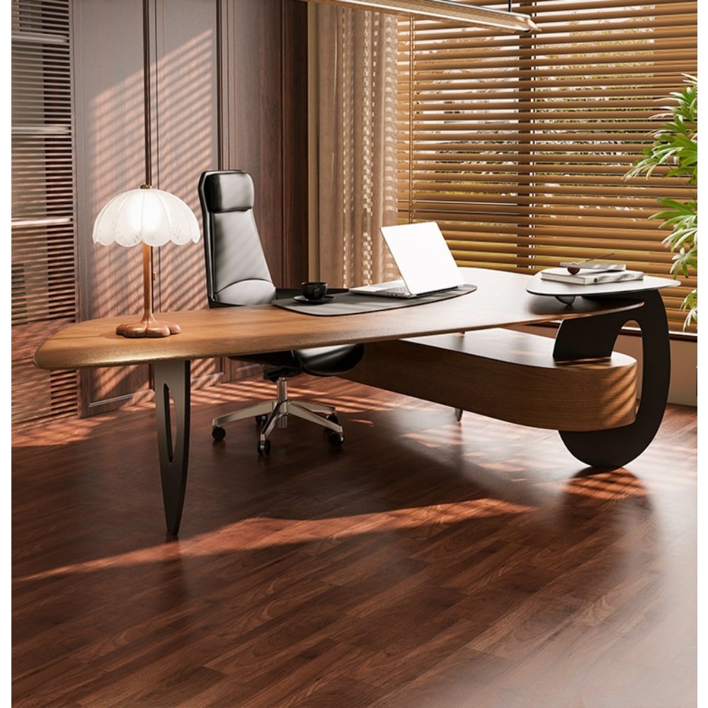 Meja Kantor Eksekutif Kayu Pin - Home Office Work Table ulasan dan harga